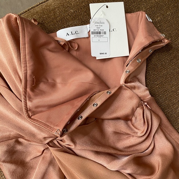 NWT A.L.C. Roya Strapless Knot-Front Midi Dress - Picture 3 of 12